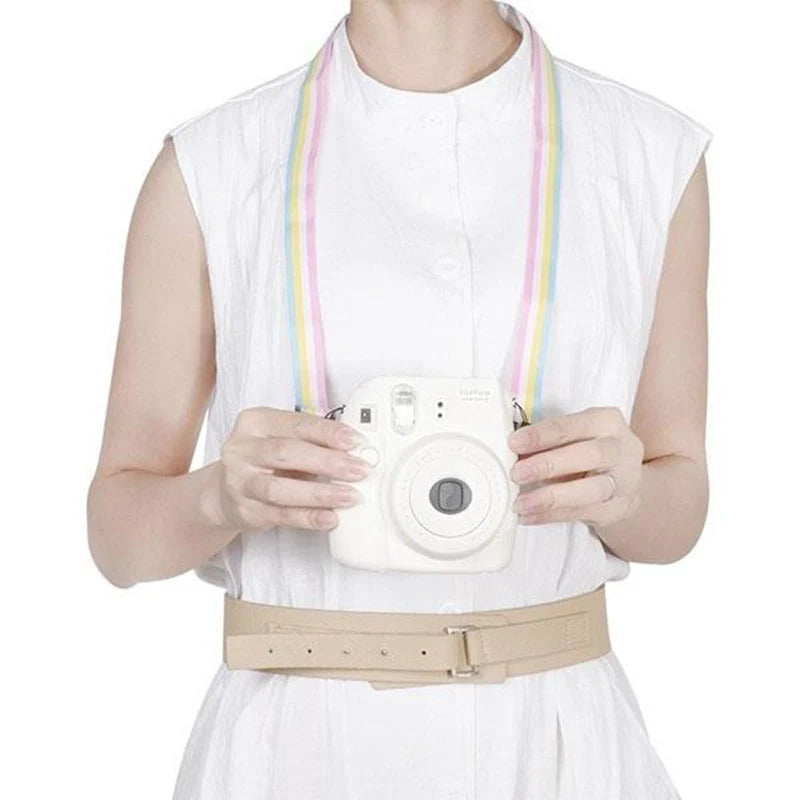 Camera 90cm Leather Neck Shoulder Strap Belt Band for Polaroid Fujifilm Fuji Film Instax Mini 90 70 50 25 7S 9 8 Instant Print