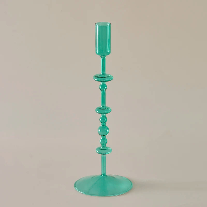 Slim Candlestick Holder Glass Candle Holders Home Decor Glass Table Candle Stand Holder Creative Decoration Ornament