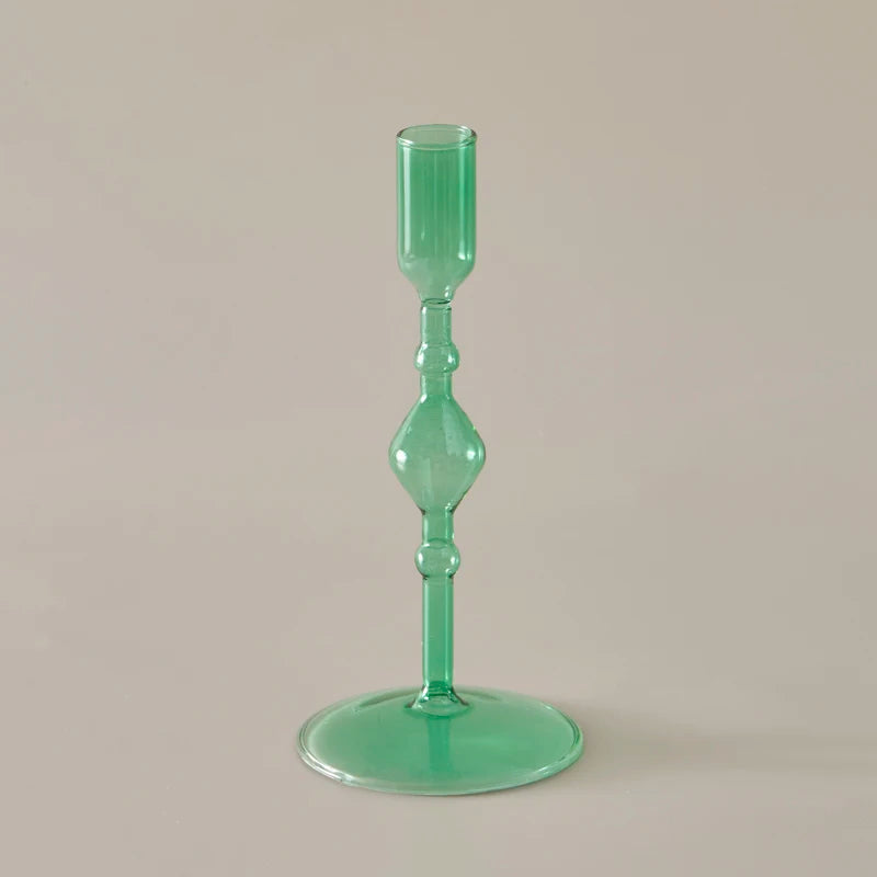 Slim Candlestick Holder Glass Candle Holders Home Decor Glass Table Candle Stand Holder Creative Decoration Ornament