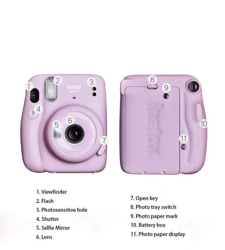 Origin Fuji Fujifilm Instax Mini 11 Instant Camera Instax Mini 12 Film Photo Snapshot Printing CameraShooting Upgraded Camera