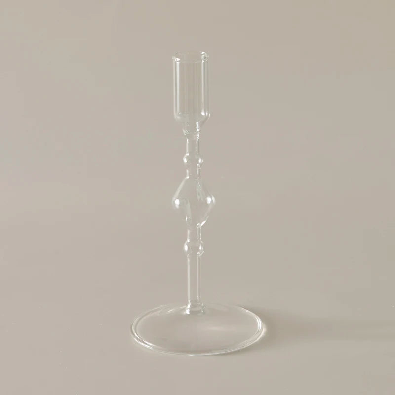 Slim Candlestick Holder Glass Candle Holders Home Decor Glass Table Candle Stand Holder Creative Decoration Ornament