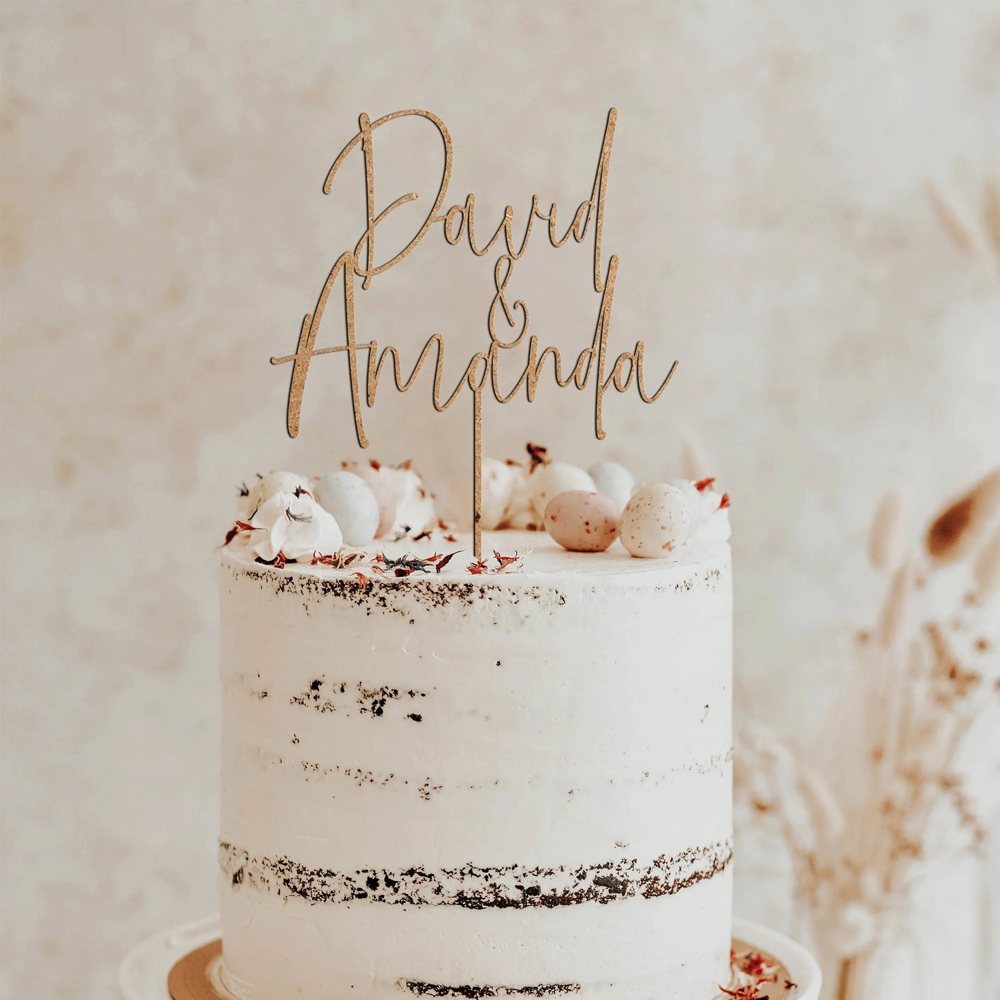 Personalized Last name cake topper Custom Mr and Mrs Cake Toppers for Wedding Acrylic Wood Cake Topper Rustic Anniversary
