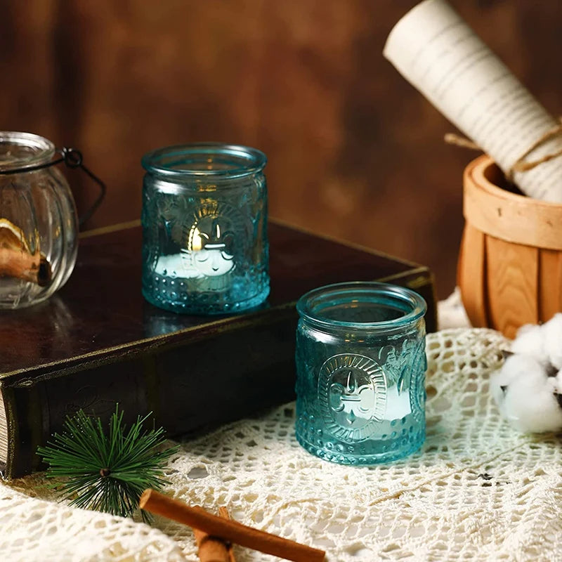 Vintage Tea Light Holder Votive Candle Holders Glass Holder 12 Pcs For Wedding, Church, Bedroom And Table CNIM Hot