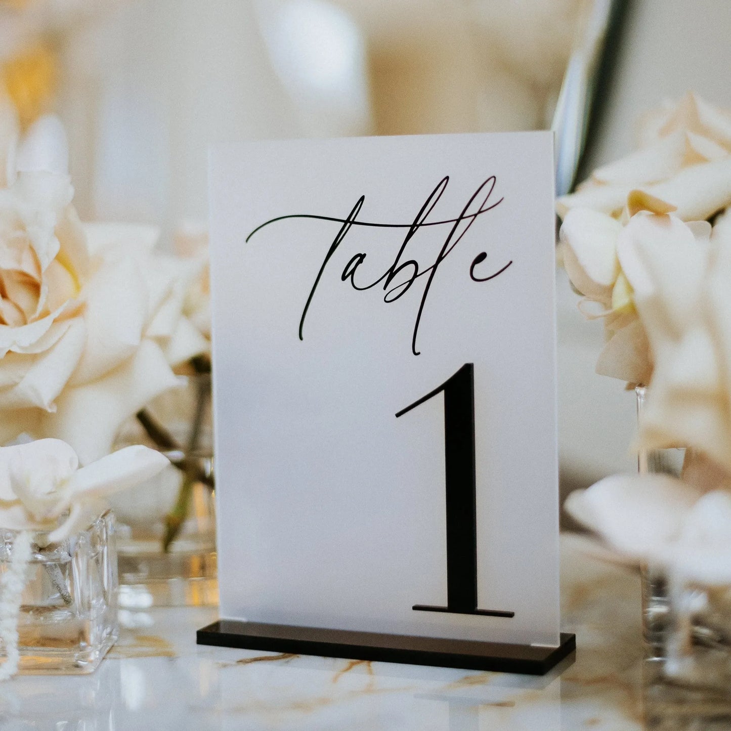 Wedding Table Numbers 3D Black Matte Wedding Table Decor Wedding Stationery Black Wedding Reception Decor