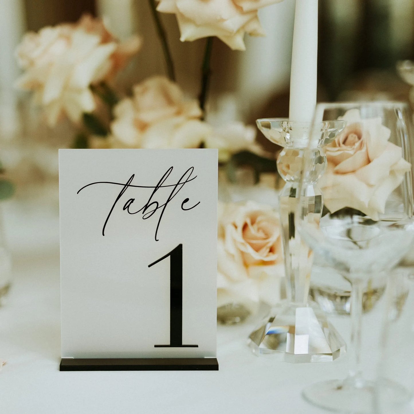 Wedding Table Numbers 3D Black Matte Wedding Table Decor Wedding Stationery Black Wedding Reception Decor