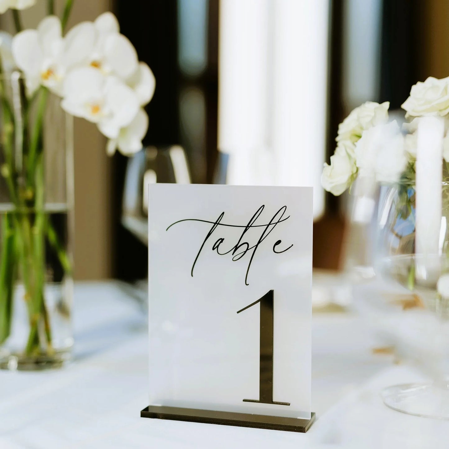 Wedding Table Numbers 3D Black Matte Wedding Table Decor Wedding Stationery Black Wedding Reception Decor