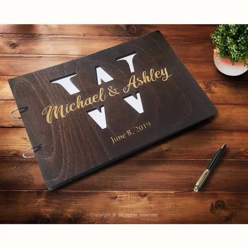 Rustic Wedding Guest Book Wedding Memory Book Wood GuestBook Wedding Guest Book Polaroid Guest Book Wedding Planner