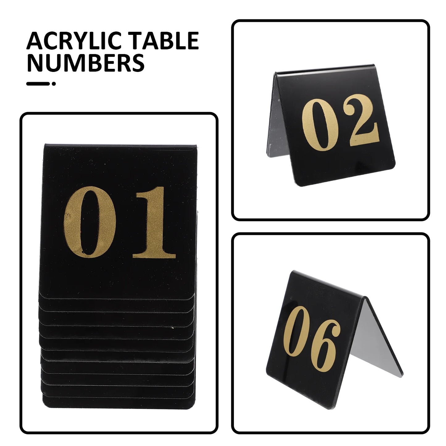 Table Numbers Wedding Number Acrylicsigns Holder Reception Signplacereusable Banquets Desktop Markers Restaurant Name Stand