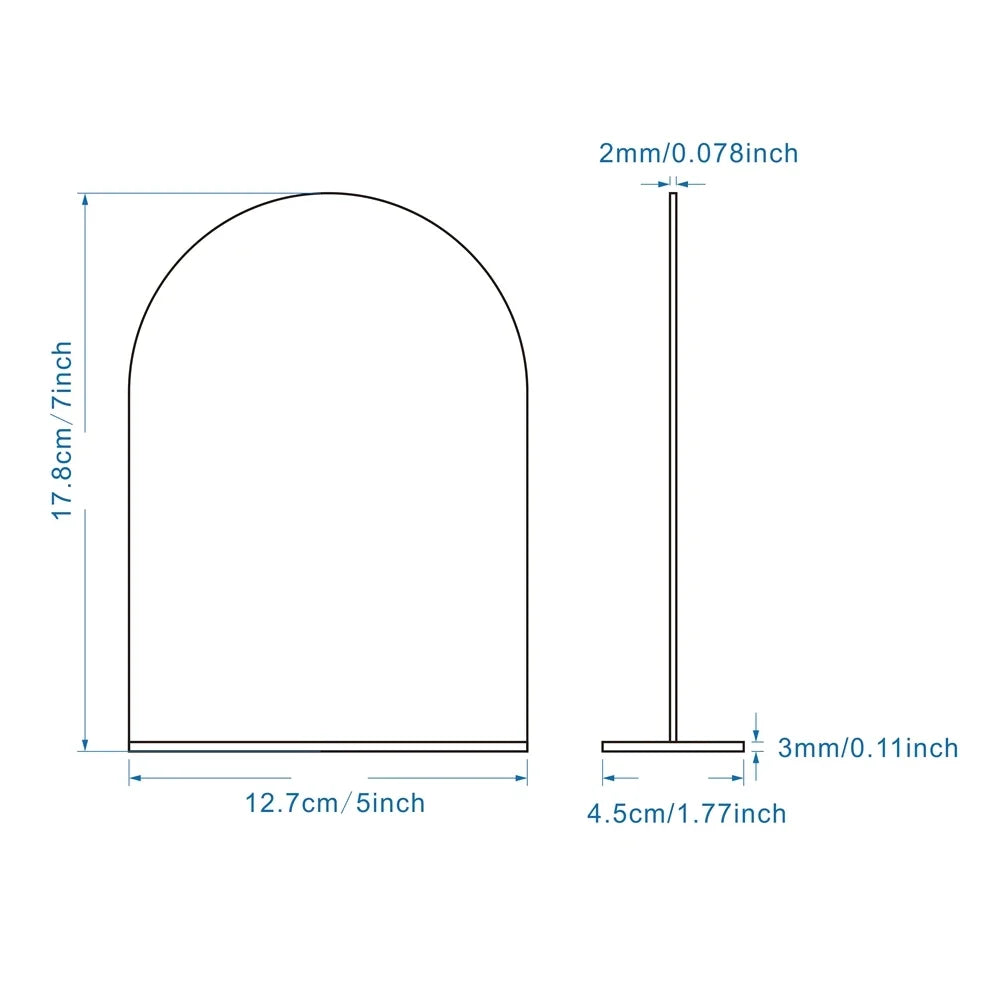 Customized wedding table reserved card holder, black arched semi-circular table number card holder 1-100 digital acrylic cards,