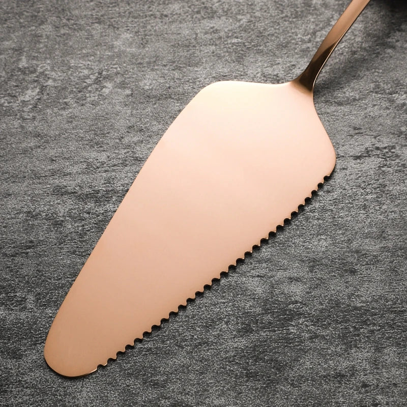 2Pcs/Set Stainless Steel Cake Shovel Set Bread Pizza Knife Dessert Pie Fondant Divider Cutter Spatula For Wedding Birth Baking