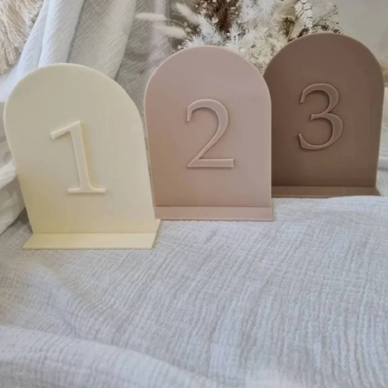 Modern Table Numbers Wedding Table Numbers Gold Mirror Table Signs Wedding Table Decoration Reception Signage Sign