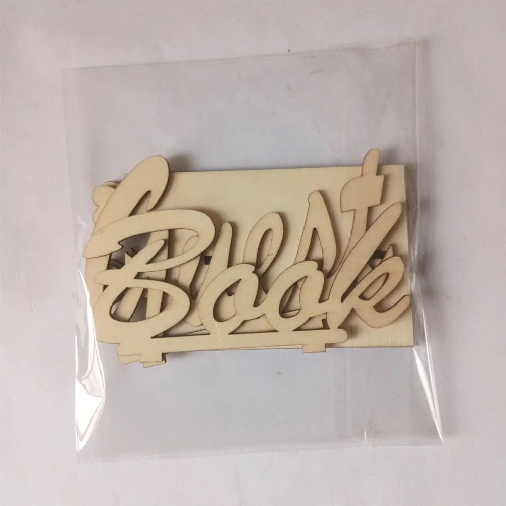 Guest Book Table Sign Wooden Freestanding Guestbook Sign Wedding Party Decoration Guest Book Sign Wooden Guest Book Sign