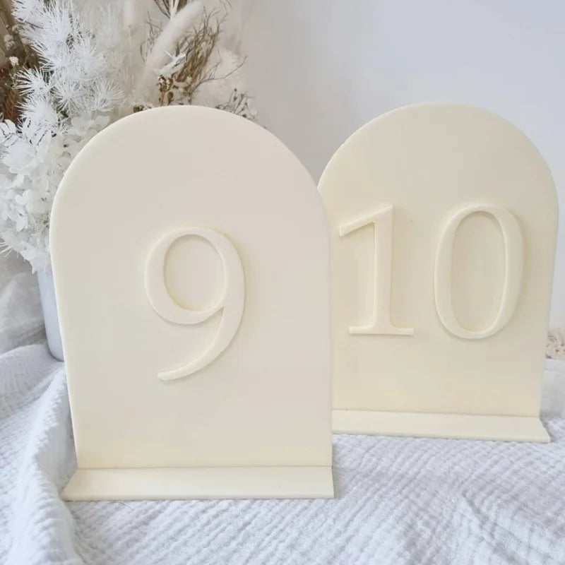 Modern Table Numbers Wedding Table Numbers Gold Mirror Table Signs Wedding Table Decoration Reception Signage Sign