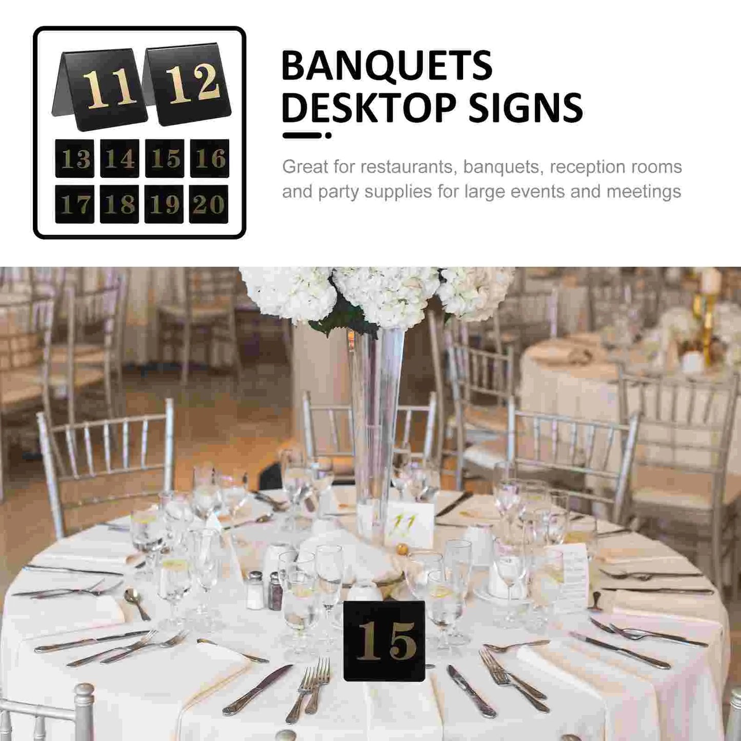 Table Numbers Wedding Number Acrylicsigns Holder Reception Signplacereusable Banquets Desktop Markers Restaurant Name Stand