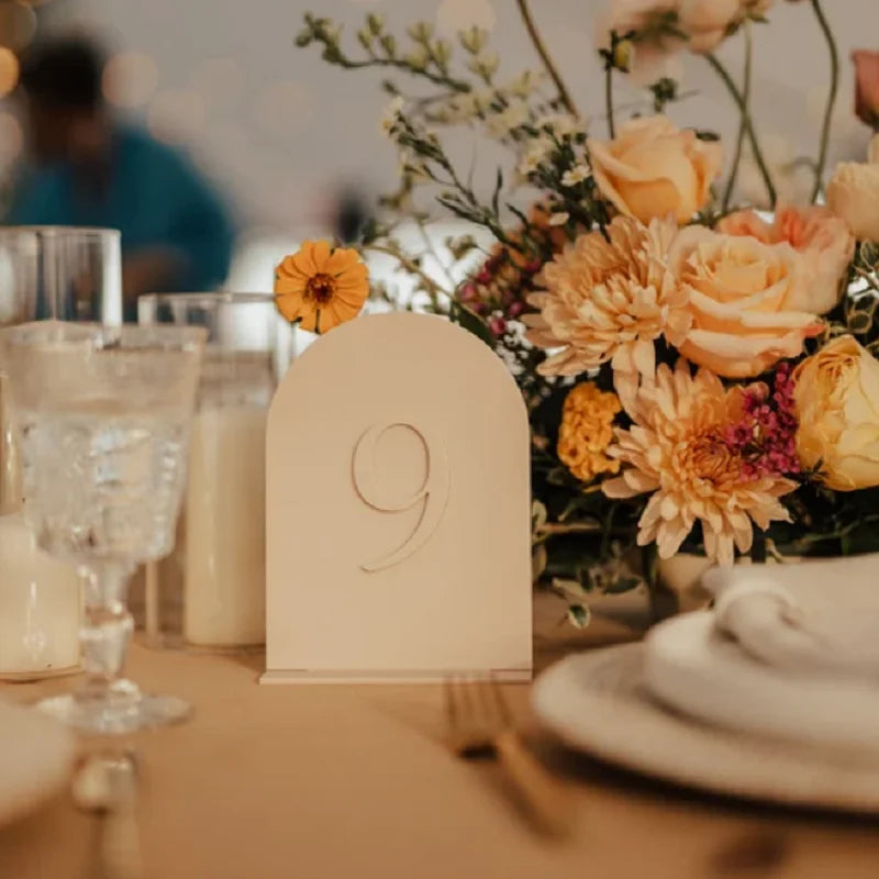 Modern Table Numbers Wedding Table Numbers Gold Mirror Table Signs Wedding Table Decoration Reception Signage Sign