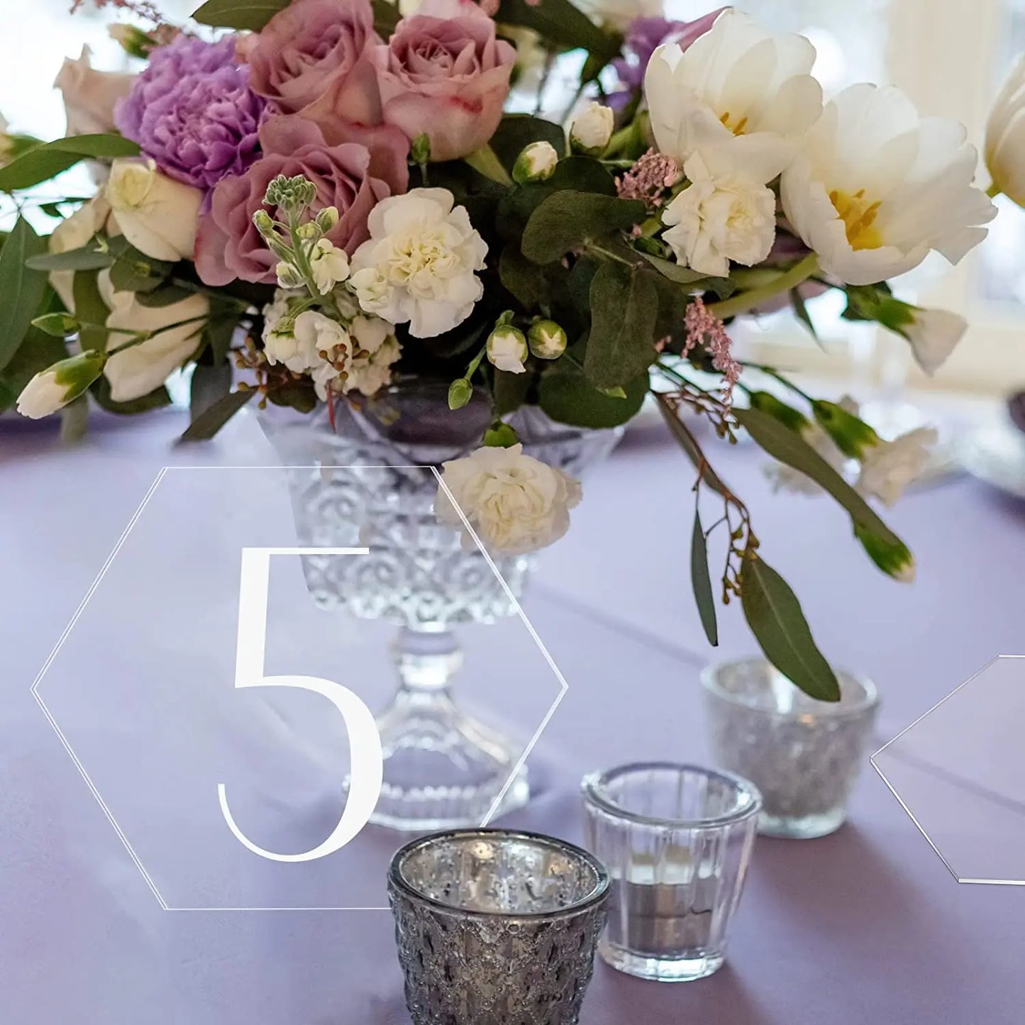 10/20Pcs Acrylic Wedding Table Place Card with Standing Base DIY Wedding Seating Cards Number Name Birthday Party Decoration